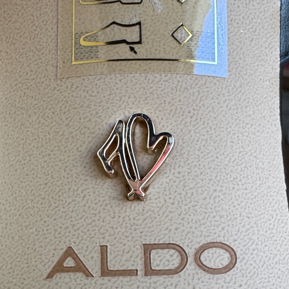 ALDO Black Strappy Square-Toe Ankle Strap Heels - Picture 5 of 7
